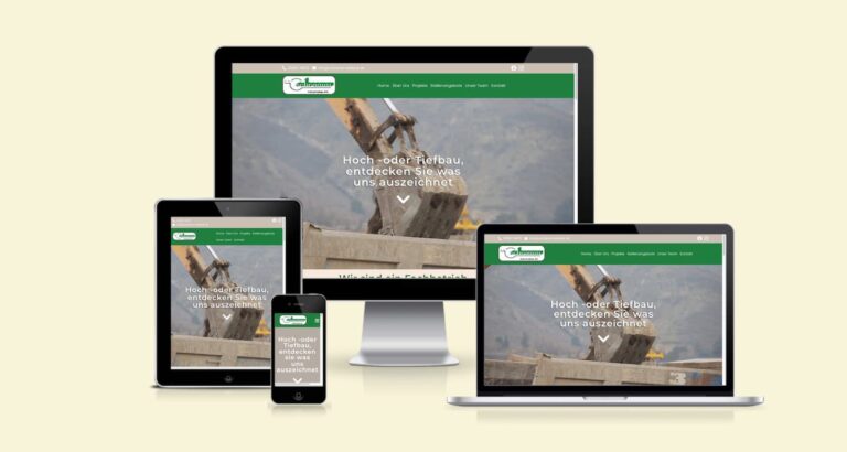 Völkel EDV Systeme neu erstellte Webseite für Kunden Schramm Industriebau KG