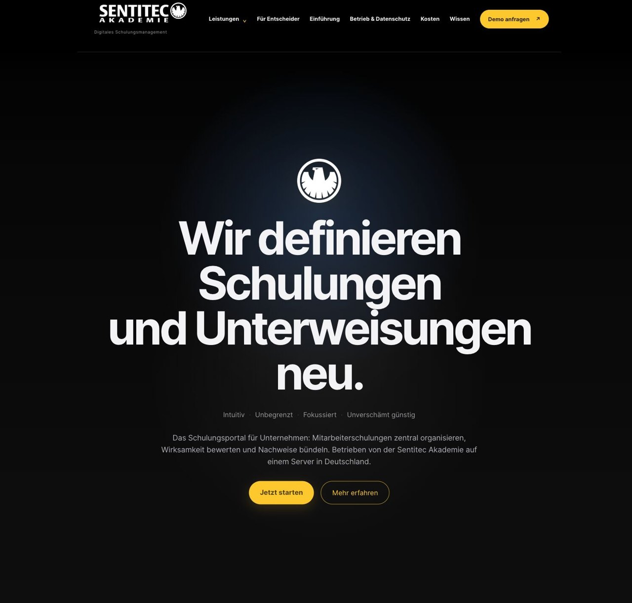 Referenzen Webdesign 8 Öffentlicher Einblick in das individuell entwickelte Sentitec-Schulungsportal